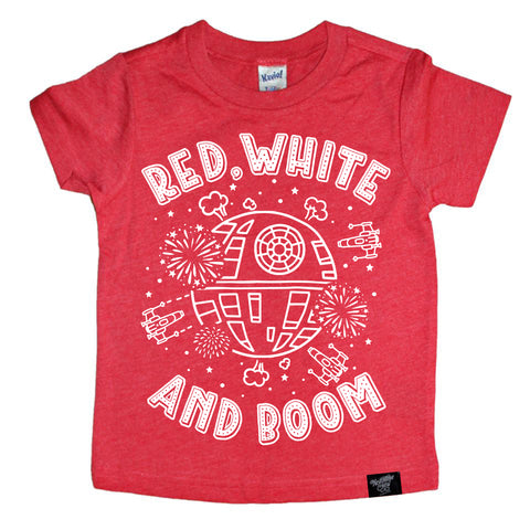 AND BOOM RED TEE