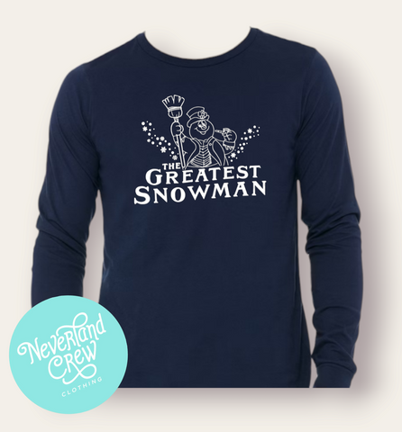 THE GREATEST SNOWMAN LONG SLEEVES (NAVY BLUE)