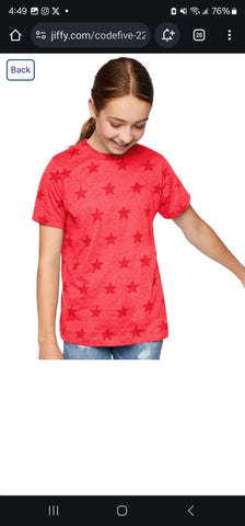 Red, White, & Boom - Star Shirt - RED