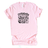 BE A CAT PINK TEE