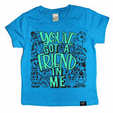 FRIEND IN ME BLUE TEE