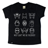 BE FRIENDS BLACK TEE