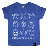 BE FRIENDS COBALT TEE