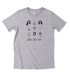 GIRLS LIKE YOU GRAY TEE