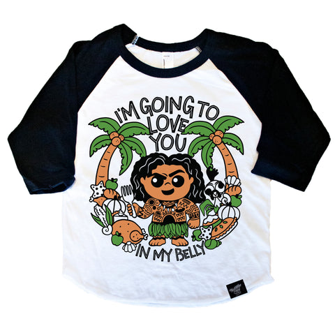 IN MY BELLY RAGLAN