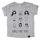 GIRLS LIKE YOU GRAY TEE