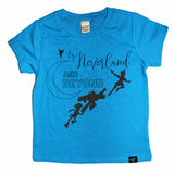 NEVERLAND AND BEYOND BLUE TEE