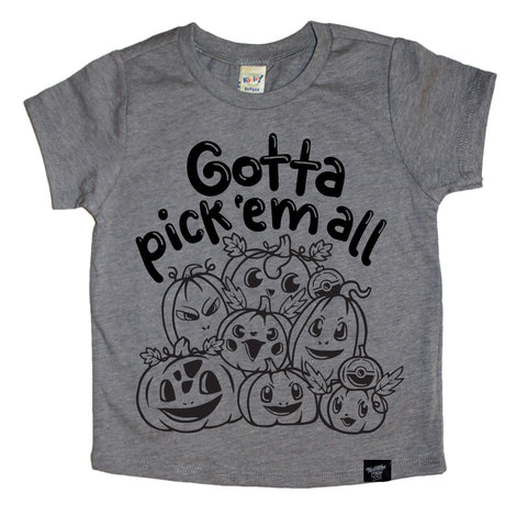 PICK 'EM ALL GRAY TEE